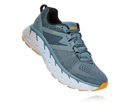 Hoka One One Gaviota 2 Moški Road Tekaški Čevlji Zelena / Temno Siva SI-847605E